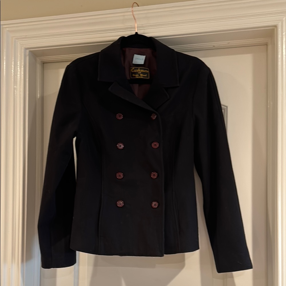 URCHIN Black Cashmere/Virgin Wool Double Breasted Blazer size S/M